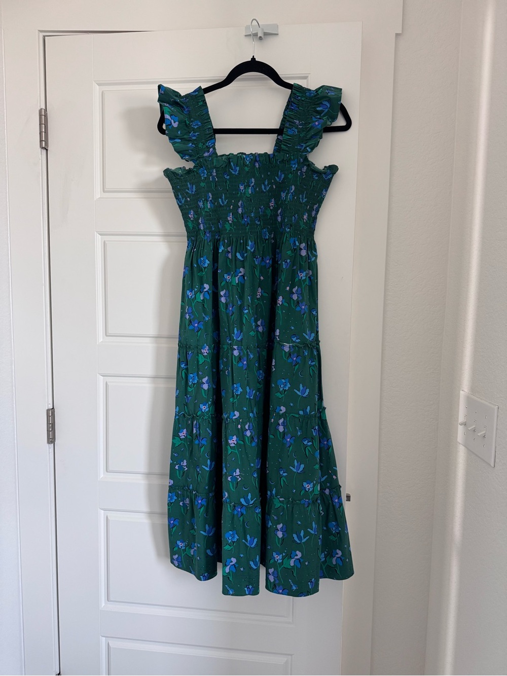 Hill House Ellie Nap Dress in Emerald Space Floral